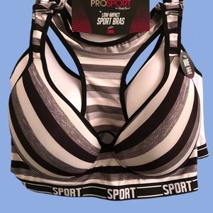 NWT-ProSport-2 Low Impact Wireless Sport Bras-38D